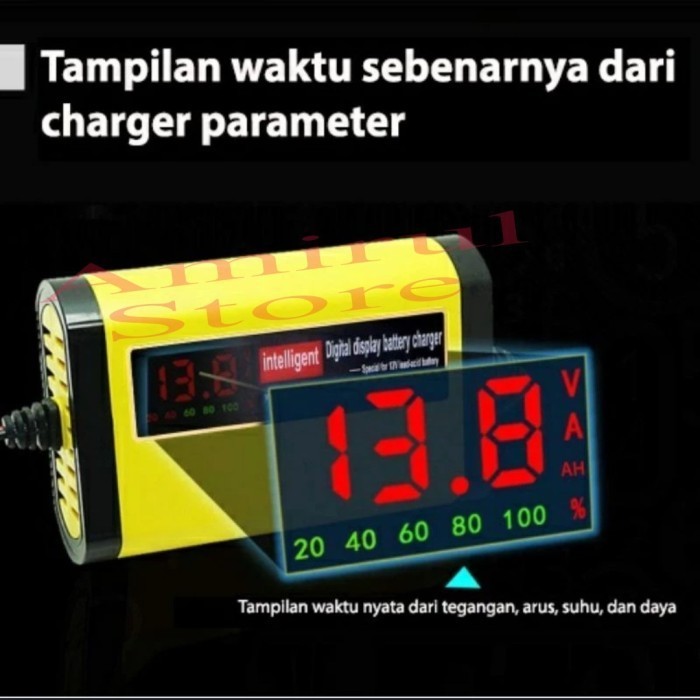 Charger Aki Motor Mobil Alat Cas Aki Motor Mobil