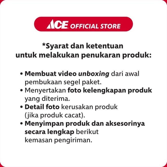 ACE - Fixsteps Tangga Lipat Aluminium 4 Wide Steps Motif Kayu E88A