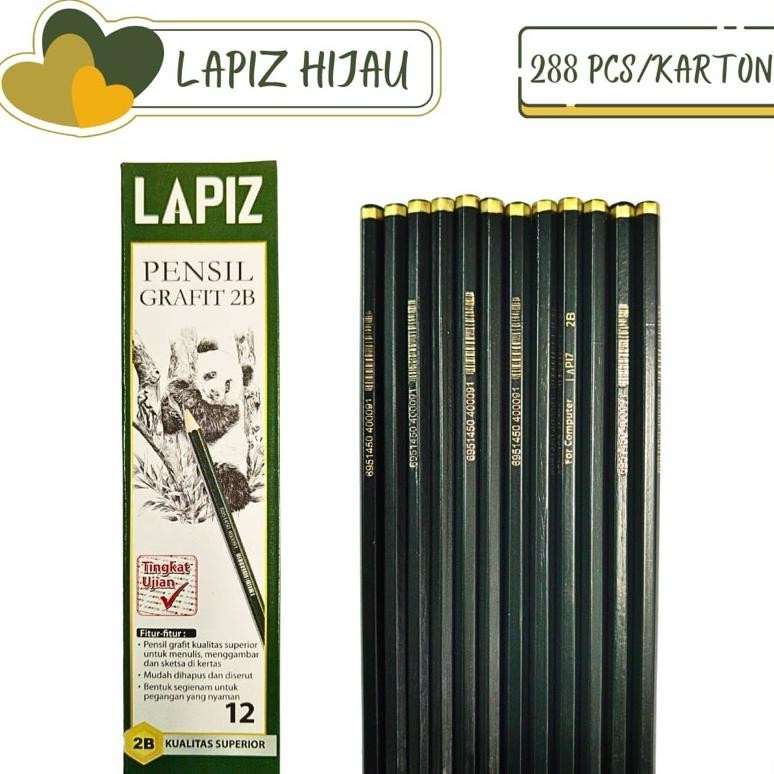 

gd-5 12psc pensil m200 hijau 2 b HARGA 1 LUSIN Original
