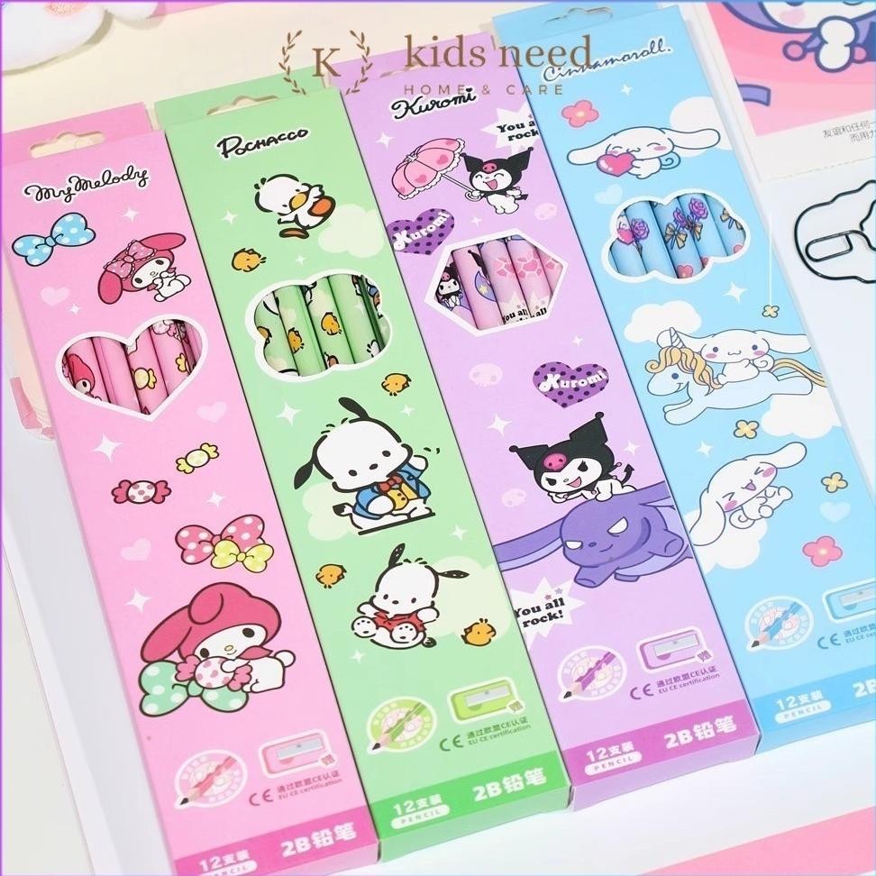 

io-98 (12 pcs) Pensil 2B HB Karakter / Pencil Kayu 2B HB Fancy Kartun Lucu Terlaris