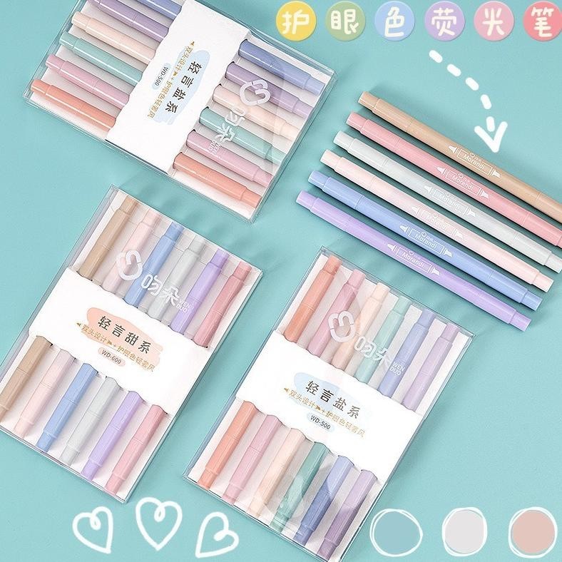 

nl-8 2in1 Highlighter Vintage / Stabilo Mewarnai Colorful Bujo Journaling Hemat