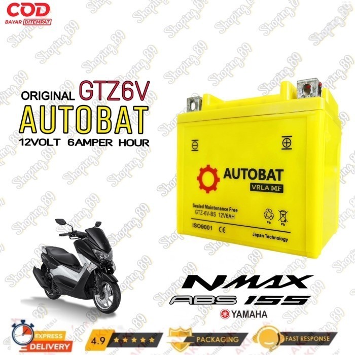 TERLENGKAP aki motor nmax Otobat 12V 6AH