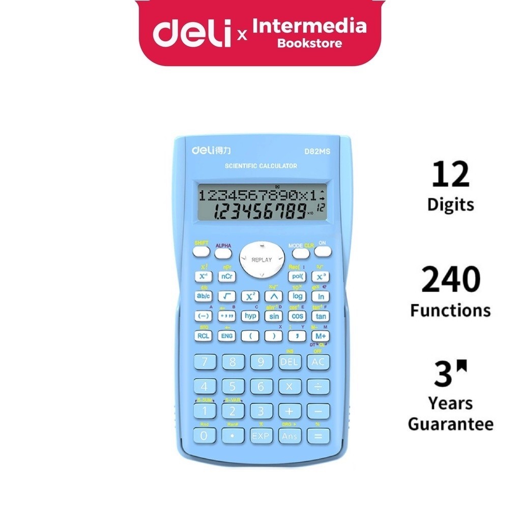 

Deli Scientific Calculator WD82MS 240F 10 2 Digits