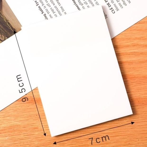 

VD08 KYUKA Sticky Notes Transparan 50 lembar Tahan Air Transparent Sticky Notes 76 x 76 Untuk Kantor / Sekolah/ Plastik Termurah