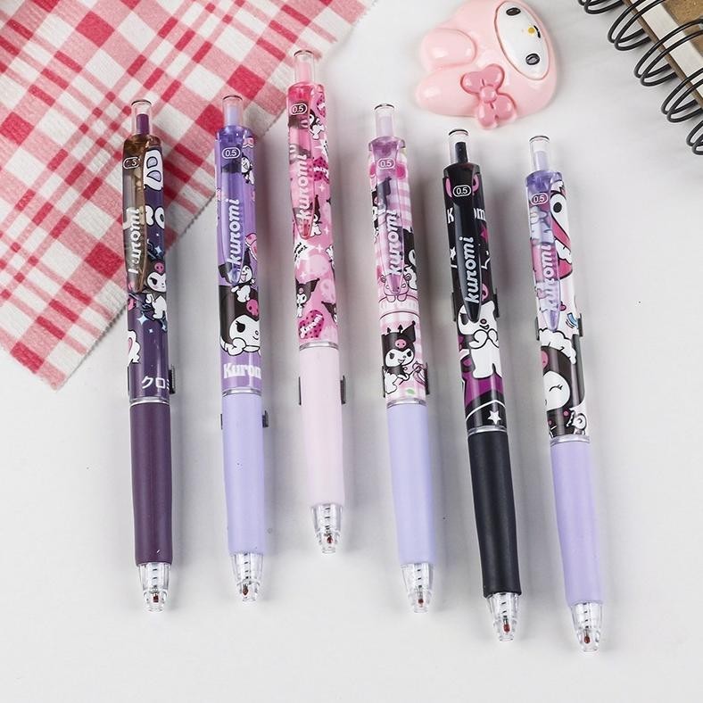 

see-97 PENA SANRIO 1 PACK ISI 6 PCS KARAKTER SANRIO KUROMI Viral