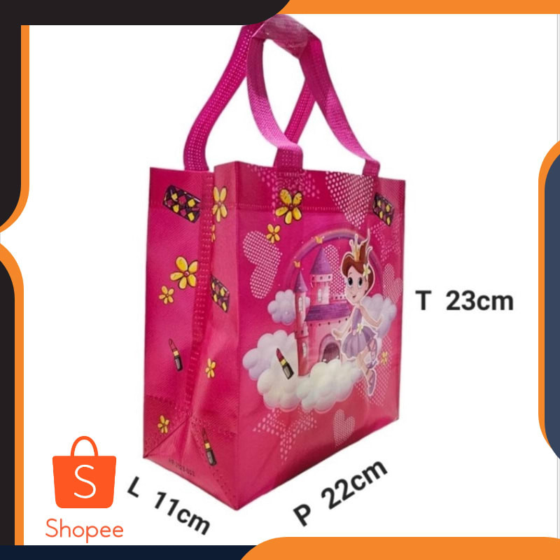 

[ ] SIS Goodie Bag Tas Karung Happy Birthday | Ulang Tahun Karakter Anak Tas Kado ( Uk 22x23x11 ) READY