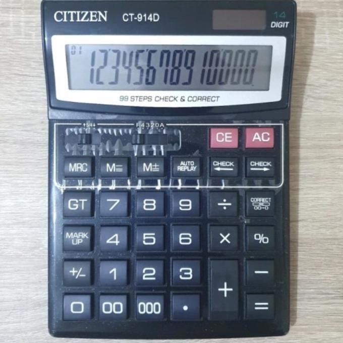 

CITIZEN CT-914D KALKULATOR CHECK CORRECT CALCULATOR DESKTOP CT914