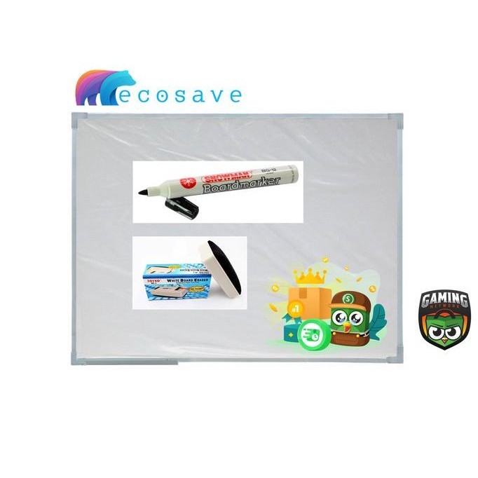 

Papan Tulis NonMagnet 90 x 120 / White Board EcoSave Ori Murah