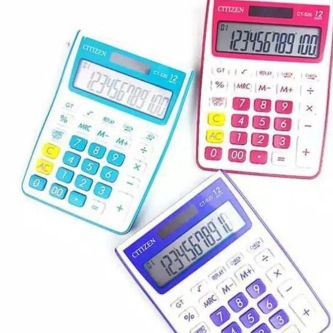 

KALKULATOR CHECK CORRECT CITIZEN CT-520 - Calculator COLOR 12 Digit