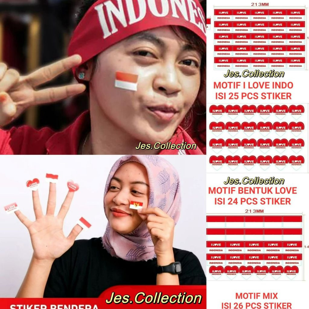 

Stiker Pipi Merah Putih ISI 25 PCS Tempelan Pipi Bendera TERMURAH Sticker Hut RI 17 Agustus