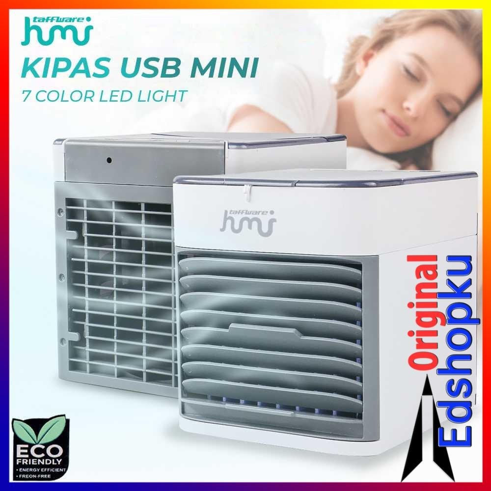 Alat Pendingin Dingin Ruangan Kantor Bed Room Air Cooler Mini Fan AC Kipas Angin Penyejuk Dingin Kam