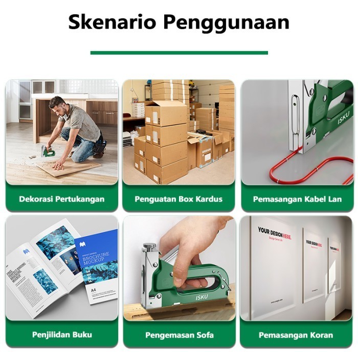 

Isku Staples Tembak/Stapler Gun 3 In 1 Tacker Bisa 3 Jenis Staples
