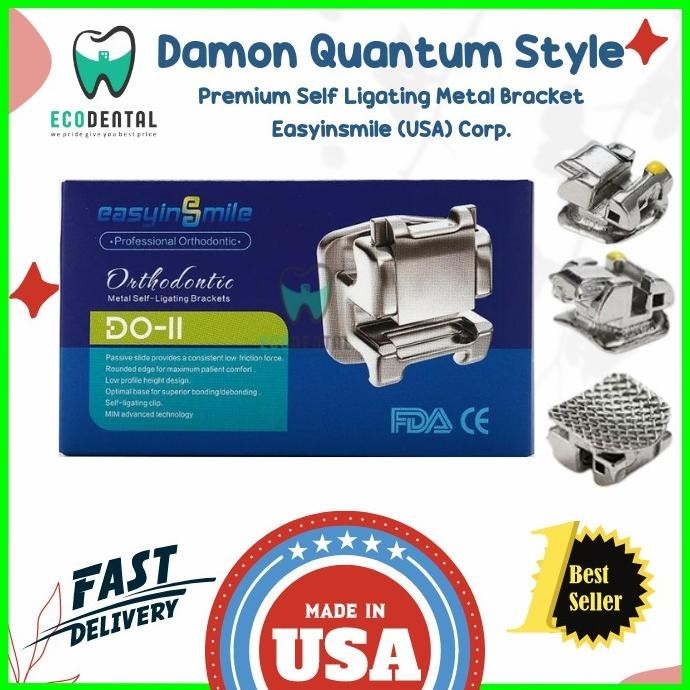 Made in USA Behel Self Ligating Metal (Damon Q Style)