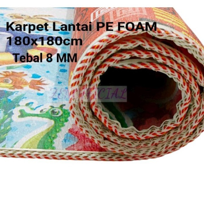 Asna Karpet Lantai Pe Foam Tikar Karpet Busa Foam Ukuran 180 X 180 Cm
