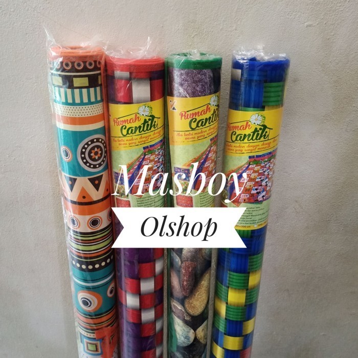 Asna Karpet Plastik Spoon Karakter Tebal Tikar Plastik 120 140 Cm Alas Lantai