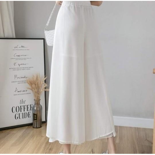 Celana Panjang Sifon Gaya Korea Stice Pants Celana Kulot Dobel Layer
