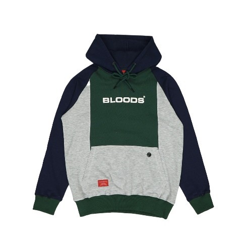 Bloods Reg Sweater Hoodie Grivium Green Navy