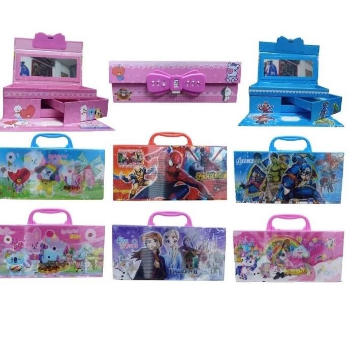 

Fth- Kotak Alat Tulis / Kotak Pensil Motif Kartun Pin Kode / Kotak Pensil Susun Hologram Best Promo