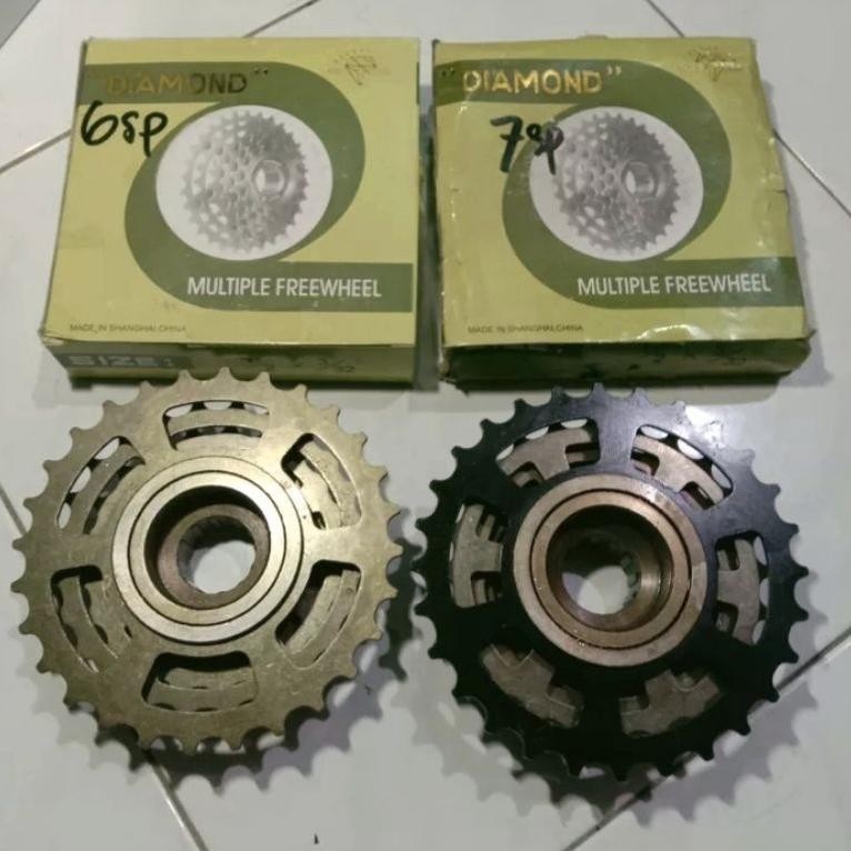 Hj-54 Ger Freewheel Gear Sepeda 6 Sp / 7 Speed  14/28T Diamond Model Drat Atau Ulir Mega Sale