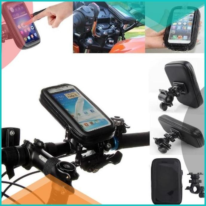 holder HP waterproof distang speda dan motor PCX VIXION BEAT STREET DL