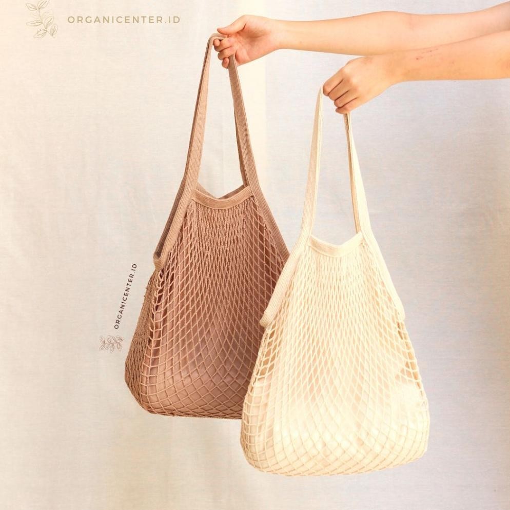 COD Tas Jaring Premium Dengan Lapisan Dalam Summer Bag With Inner Dua Lapis Tas Jalan Wanita Tas Bah