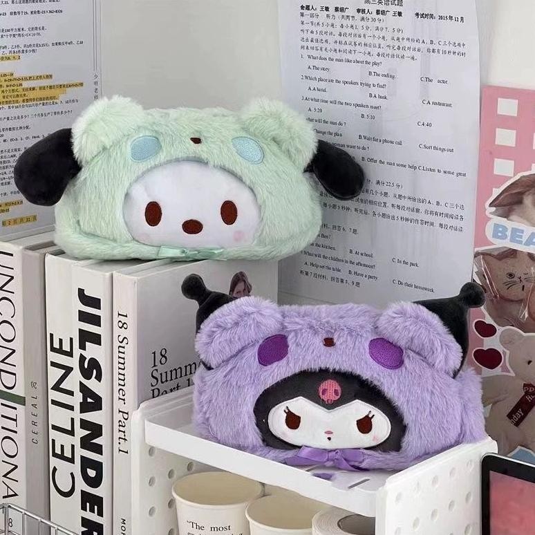 

TERLARIS EV ST5 Tempat Kotak Pensil Sanrio Kuromi , My Melody , Cinnamoroll , Pachacco Serbaguna / Pensil Case Alat Tulis dar-10