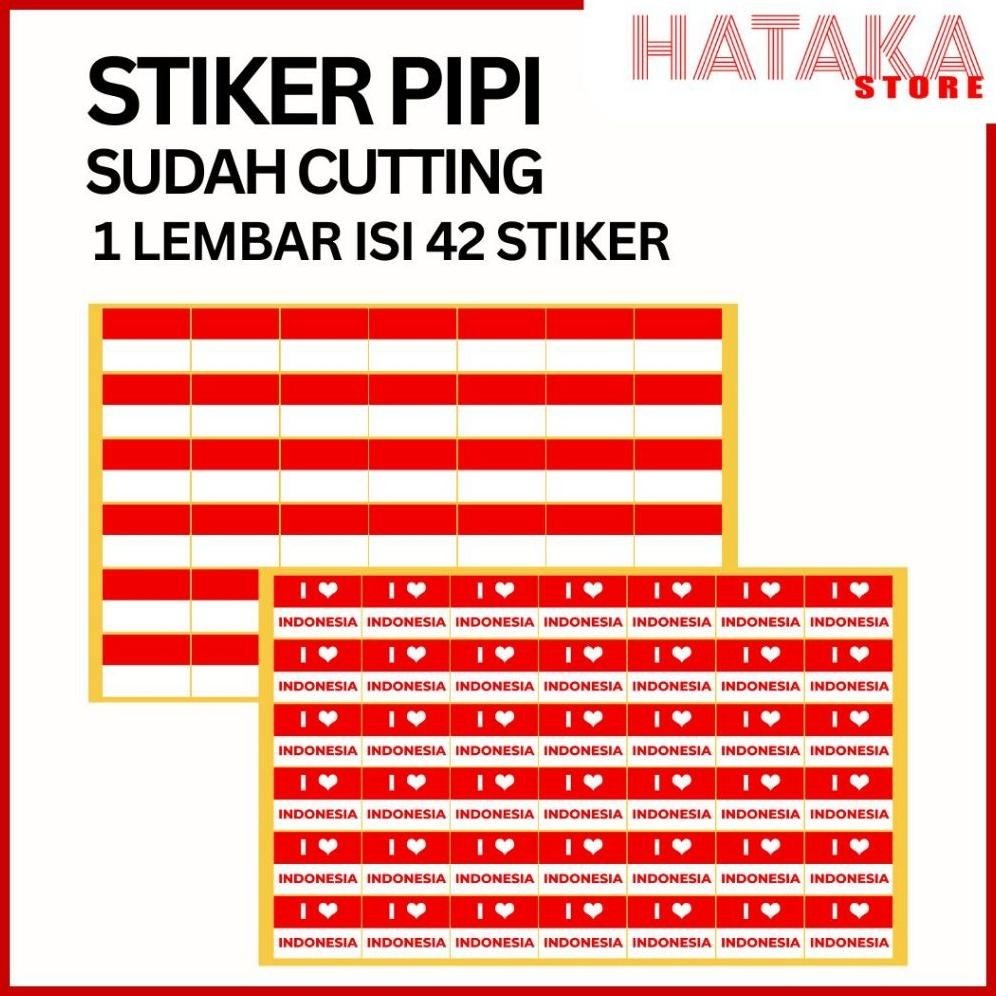 

BIG SALE (1 Lembar 42pcs) Stiker Pipi Bendera Tempel Pipi Merah Putih Merah Putih Termurah Lengket tidak Mudah Lepas Harga Paketan MURAH Lembaran Sudah Cutting MURAH