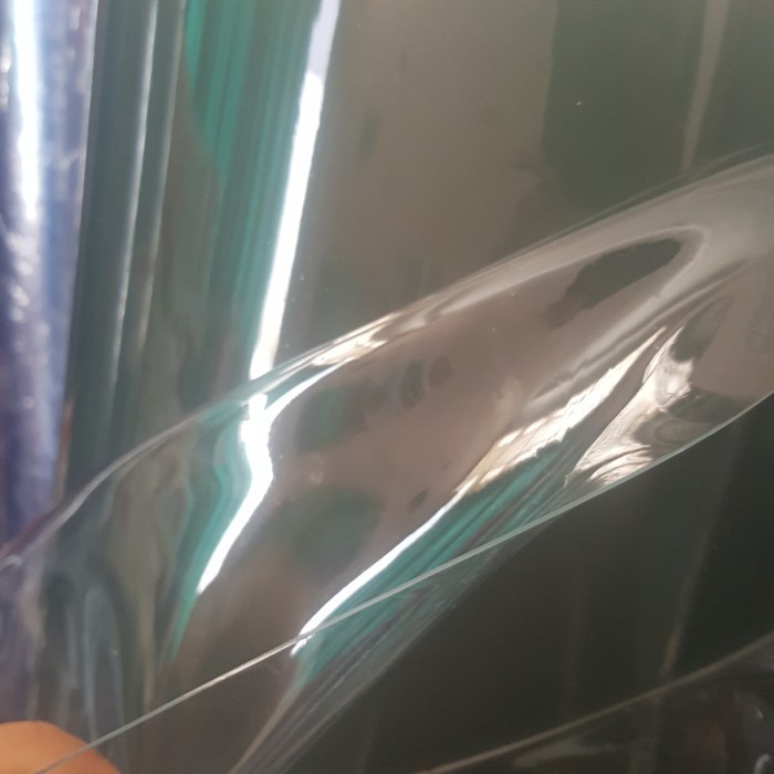 

BRG BARU Plastik Mika Transparan Bening Tebal 0.50mm Meteran / Plastik PVC Tas