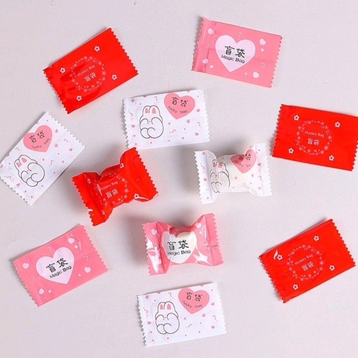 

PROMO 100 Pcs Plastik mini 4x6 cm plastik permen nougat snack cookies