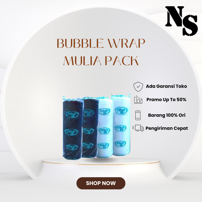 

MURAH Plastik bubble wrap premium buble wrap roll hitam bening 125 Cm X 50 m