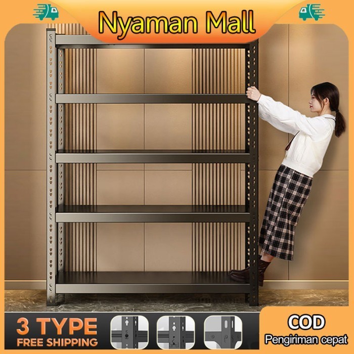 Terbaru Rak Gudang Rak Besi Serbaguna Rak Siku Lubang Rak 3/45/6 Susun Promo Terlaris
