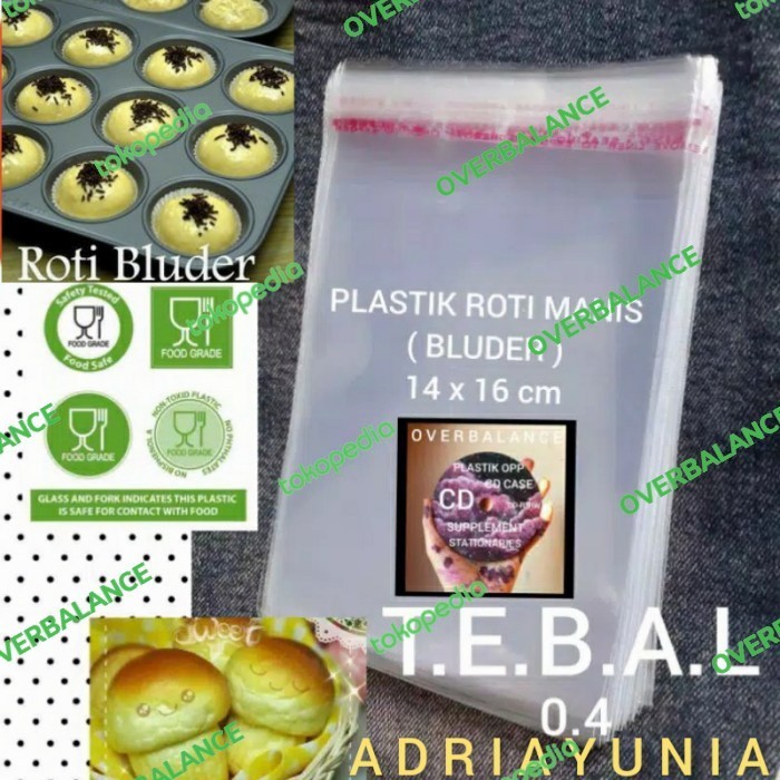 

PROMO Plastik Roti Bluder ( Manis ) 14 x 16 cm 100 lbr