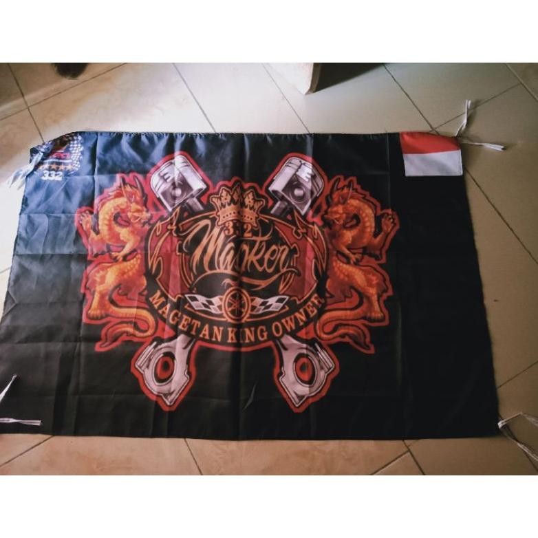 PROMOOO BENDERA KOMUNITAS MOTOR CUSTOM 120X80CM / BENDERA CUSTOM ORGANISASI / GIANTFLAG /CUSTOM BEND