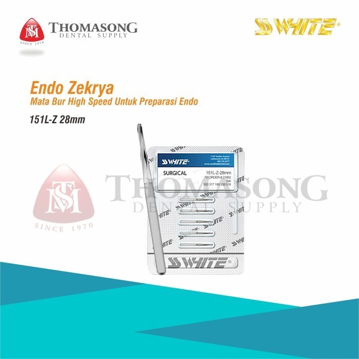 Terlaris SS WHITE Bur Surgical Zekrya 151-L-Z 28mm Highspeed SALE