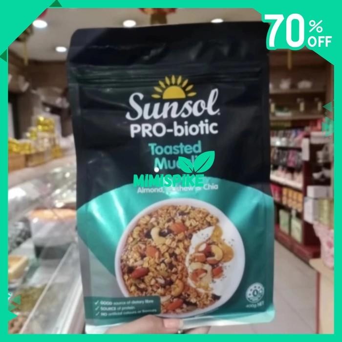 

SUNSOL PRO-BIOTIC TOASTED MUESLI ALMOND, CASHEW & CHIA SEEDS BY MIMISPIKE !