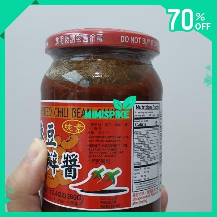 

FERMENTED CHILI BEAN SAUCE 380G SPICY DOU BAN JIANG SAUS TAUCO TAIWAN BY MIMISPIKE !