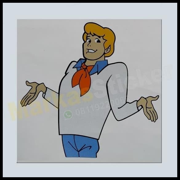 

GRATIS ONGKIR STIKER SCOOBY DOO FREDDIE JONES CHARACTER