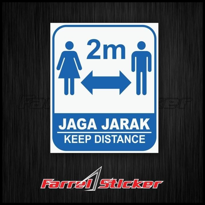 

DISKON STIKER JAGA JARAK STICKER KEEP DISTANCE