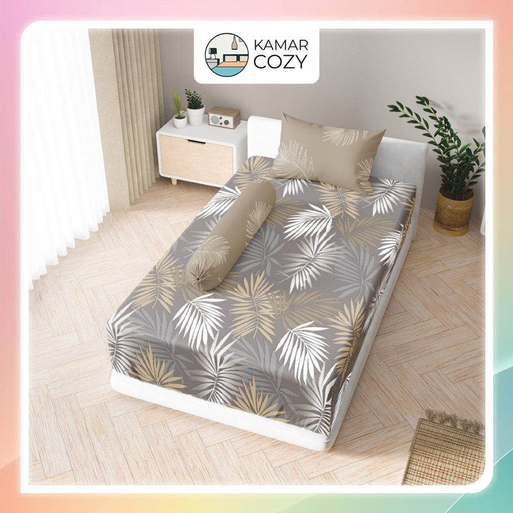 Sprei Kintakun Set Fitted Single 90x200 / 100x200 / 120x200 Nayla Dluxe Aesthetic Tinggi 25 cm Estet