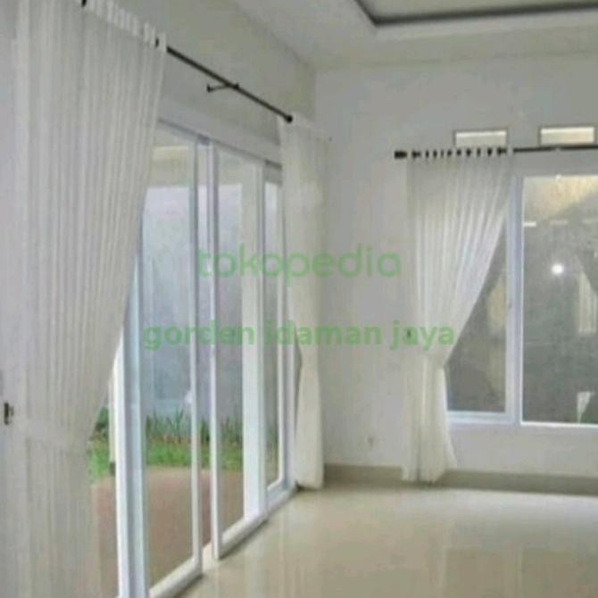 Terbaru Gorden Vitrase Smokering Polos Putih#Gorden Mewah Transparan Tipis