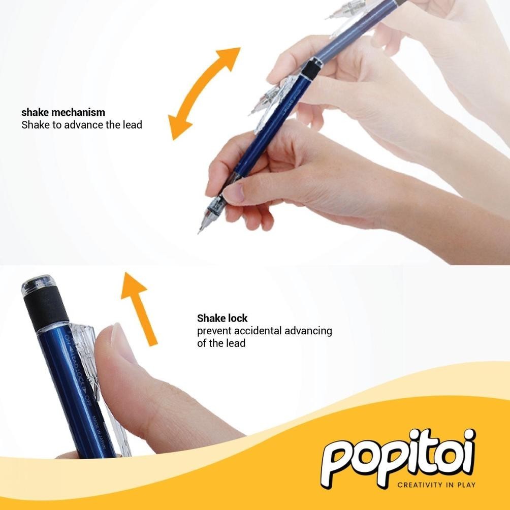 

SPECIAL Tombow Mono Graph CLEAR Color Mechanical Pencil Pensil Mekanik 0.5 mm PL30