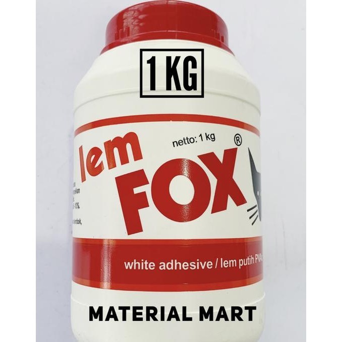 

Lem Fox Putih 1000 Gr | Lem Putih Pvac | Lem Kertas 1000Gr | Lem Kayu