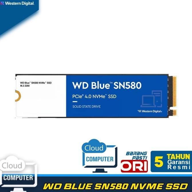 WD BLUE SN580 250GB NVME SSD PCIE 4.0 2807T