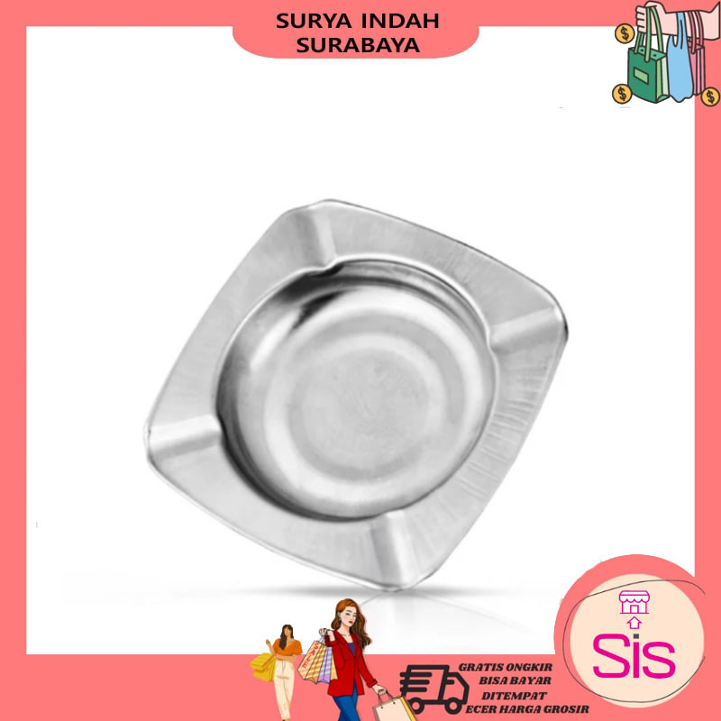 [SIS] 2 Asbak Rokok Unik | Mangkok tempat abu rokok stainless steel READY