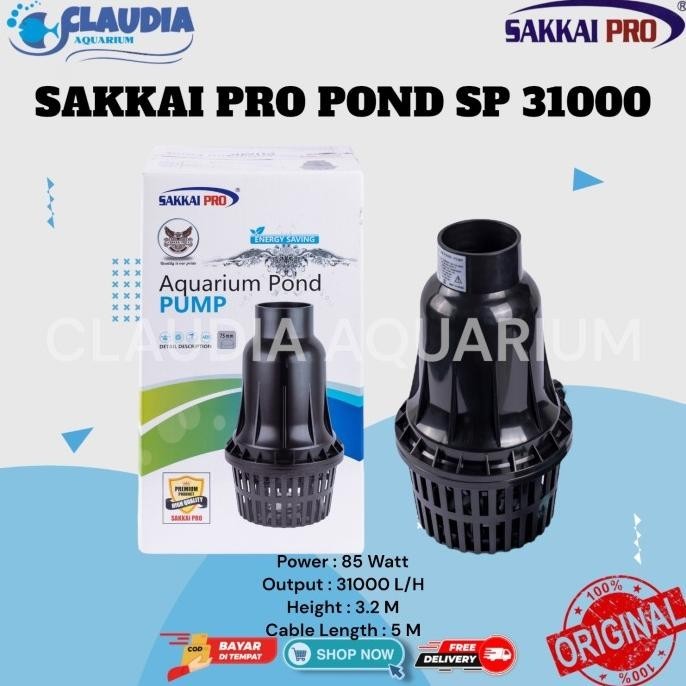 Mesin Pompa Kolam Celup Pump Pond Filter SAKKAI PRO SP 31000 P