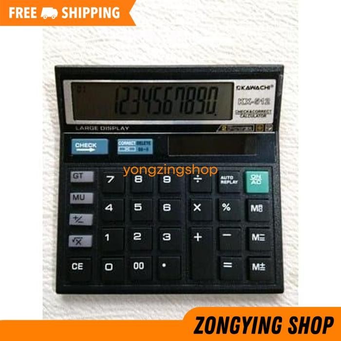 

KALKULATOR KAWACHI KX-512 12 DIGIT ELEKTRONIC CALCULATOR CHECK CORRECT ZONGYING SHOP TERBAIK