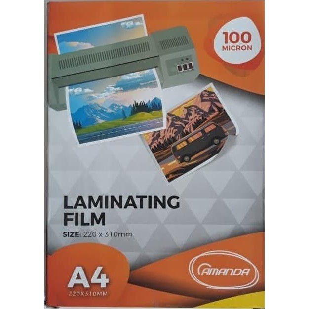 

Plastik Laminating A4 100 Micron Amanda Laminating A4