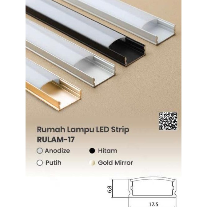 BIG SALE RULAM-17 HUBEN / RUMAH LAMPU LED STRIP HUBEN RULAM - 17 