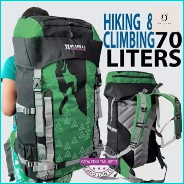 PERLENGKAPAN CAMPING tas ransel gunung 70 liter + 5 liter # tas hiking - tas carierr