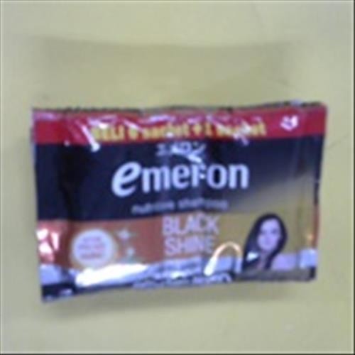 S40703 EMERON BLACK SHINE SHAMPOO 6X12ML SACHET MAJU BERSAMA (20251203)